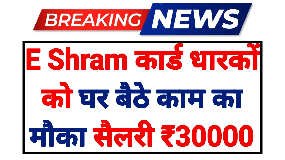 E Shram Card Work From Home 2026